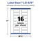 Avery Matte White Removable Rectangle Labels with Sure Feed Technology, Print-to-the-Edge, 1" x 2-5/8"